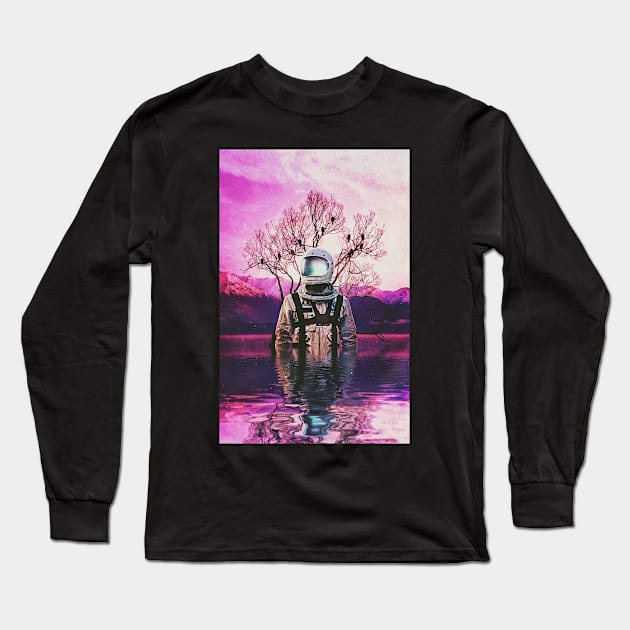 Lavender Marshes Long Sleeve T-Shirt by SeamlessOo